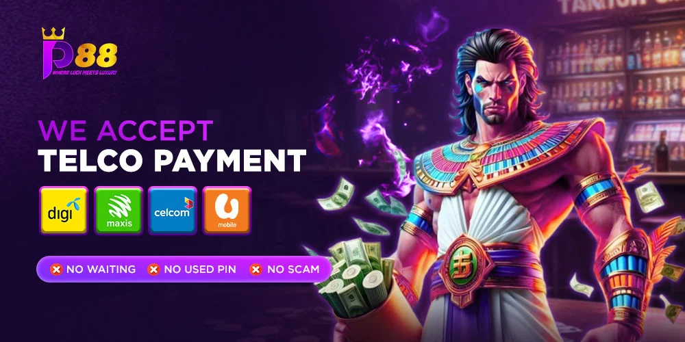 Pavilion88 — accept Digi, Maxis, Celcom, U Mobile telco payments for instant deposits